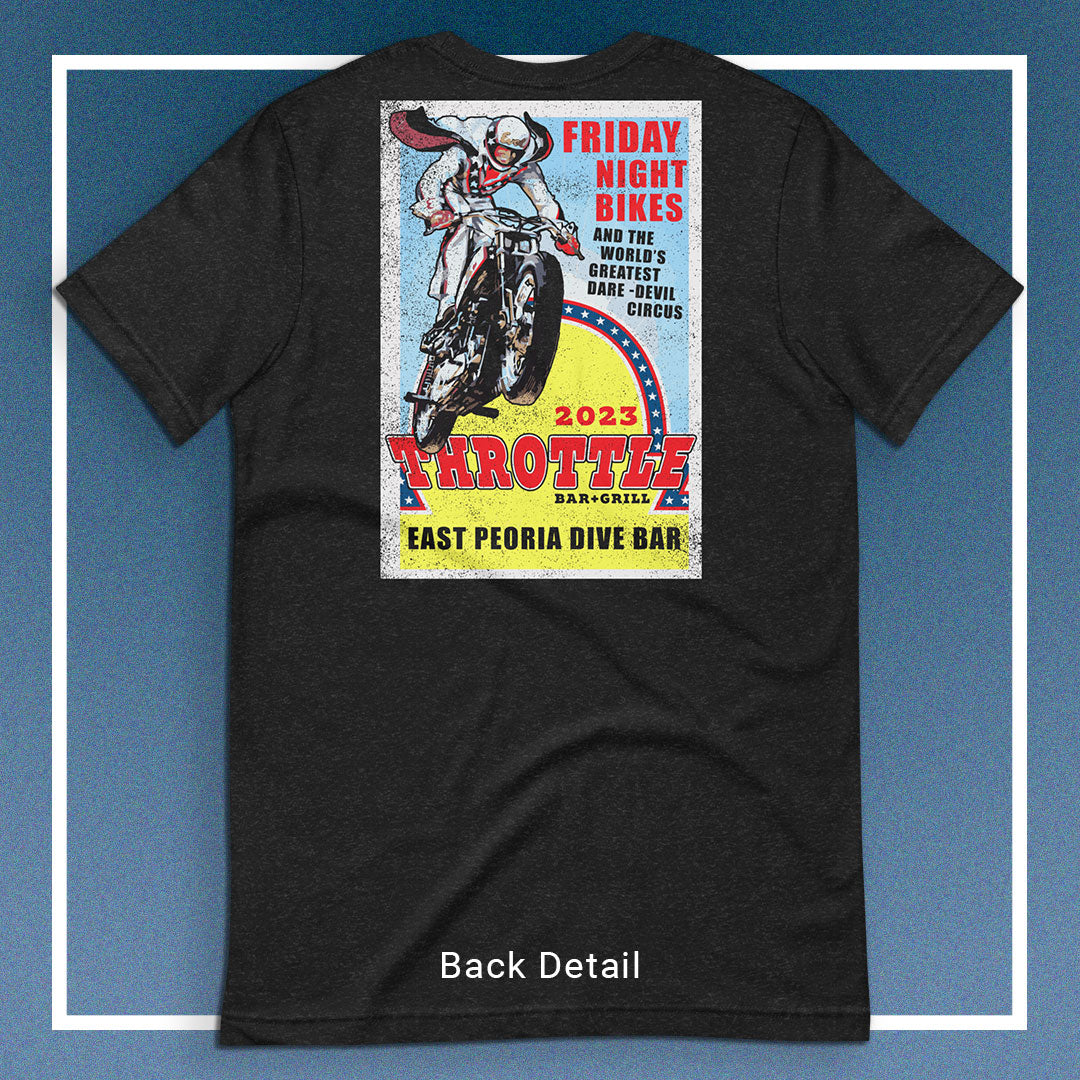 Friday Night Bikes 2023 - Black Back Design Unisex t-shirt