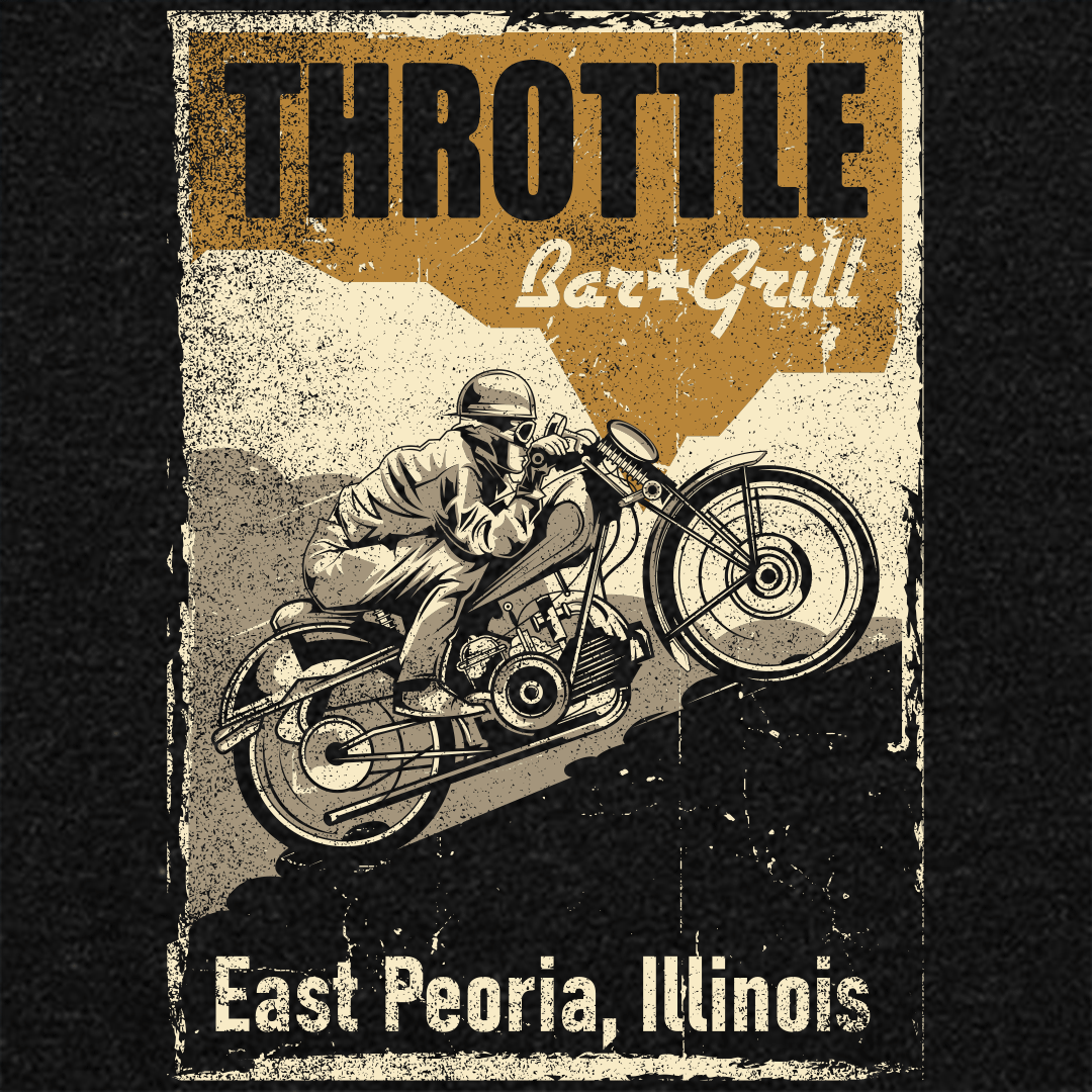 Throttle Road Race Poster - Unisex Hoodie