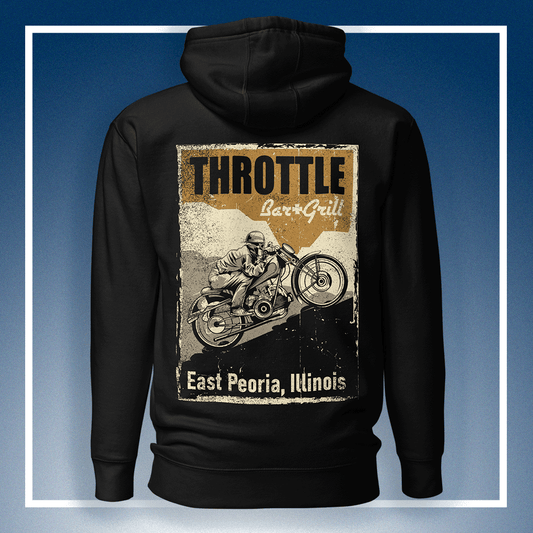 Throttle Road Race Poster - Unisex Hoodie