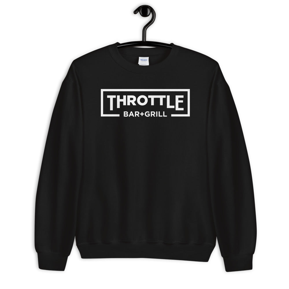 Classic Throttle Logo Crewneck Sweatshirt (black).